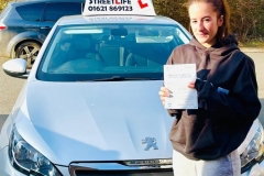 Lizzie passed first time with only 1 minor well done 
